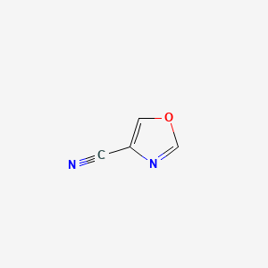 4-Oxazolecarbonitrile chemical structure (CAS 55242-84-7)