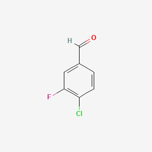 4-Chloro-3-fluorobenzaldehyde chemical structure (CAS 5527-95-7)