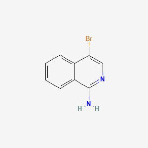 4-Bromoisoquinolin-1-amine chemical structure (CAS 55270-27-4)