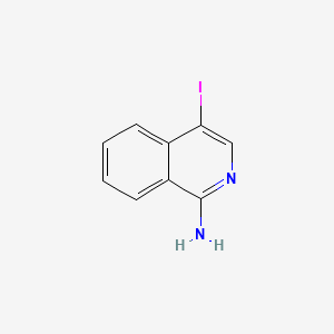 4-Iodoisoquinolin-1-amine chemical structure (CAS 55270-28-5)