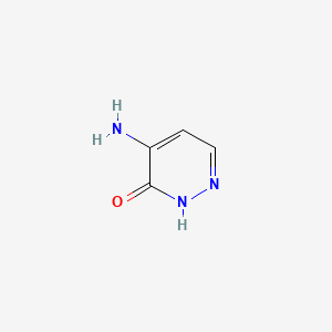 4-Aminopyridazin-3(2H)-one chemical structure (CAS 55271-46-0)