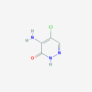 4-Amino-5-chloropyridazin-3(2H)-one chemical structure (CAS 55271-58-4)