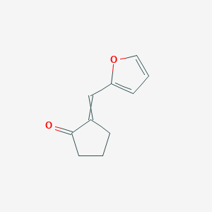 2-(Furan-2-ylmethylene)cyclopentan-1-one chemical structure (CAS 55275-75-7)