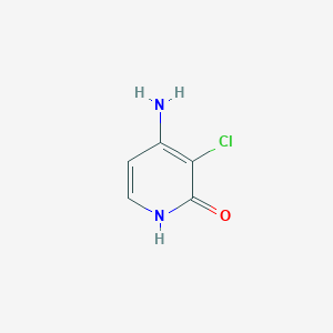 4-Amino-3-chloropyridin-2-ol chemical structure (CAS 55290-73-8)