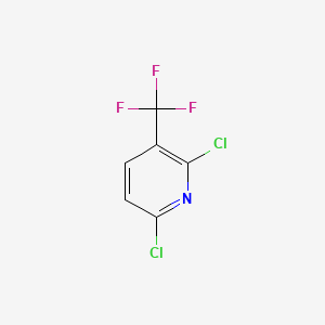 2,6-Dichloro-3-(trifluoromethyl)pyridine chemical structure (CAS 55304-75-1)