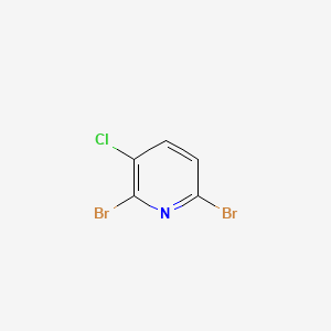 2,6-Dibromo-3-chloropyridine chemical structure (CAS 55304-77-3)