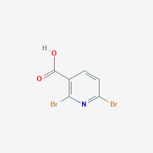 2,6-Dibromo-3-pyridinecarboxylic acid chemical structure (CAS 55304-85-3)