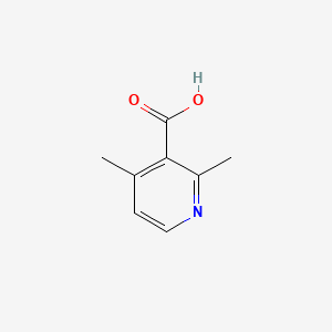 2,4-Dimethylpyridine-3-carboxylic acid chemical structure (CAS 55314-30-2)