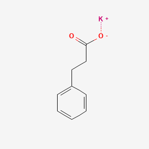 Potassium 3-phenylpropanoate chemical structure (CAS 55322-48-0)