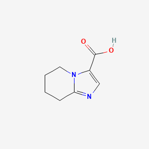 5,6,7,8-Tetrahydroimidazo[1,2-a]pyridine-3-carboxylic acid chemical structure (CAS 55365-04-3)