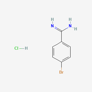 4-Bromobenzimidamide hydrochloride chemical structure (CAS 55368-42-8)