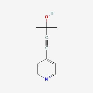 2-Methyl-4-(pyridin-4-yl)but-3-yn-2-ol chemical structure (CAS 55384-91-3)