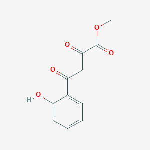 Methyl 4-(2-hydroxyphenyl)-2,4-dioxobutanoate chemical structure (CAS 55386-79-3)
