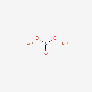 Lithium carbonate chemical structure (CAS 554-13-2)