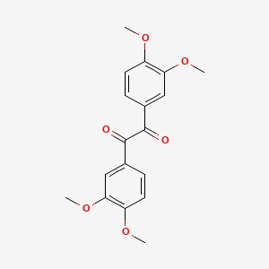 1,2-Bis(3,4-dimethoxyphenyl)ethane-1,2-dione chemical structure (CAS 554-34-7)