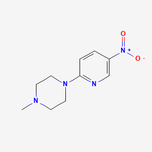 2-(4-Methyl-1-piperazinyl)-5-nitropyridine chemical structure (CAS 55403-34-4)