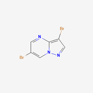 3,6-Dibromopyrazolo[1,5-a]pyrimidine chemical structure (CAS 55405-68-0)