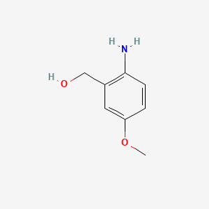 (2-Amino-5-methoxyphenyl)methanol chemical structure (CAS 55414-72-7)