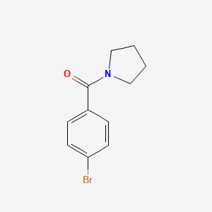(4-Bromophenyl)(pyrrolidin-1-yl)methanone chemical structure (CAS 5543-27-1)