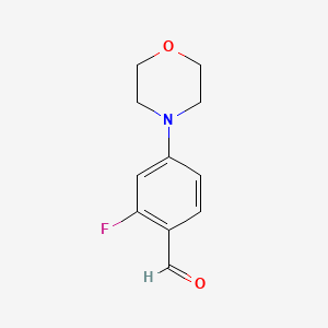 2-Fluoro-4-morpholinobenzaldehyde chemical structure (CAS 554448-63-4)