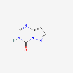 7-Methylpyrazolo[1,5-a][1,3,5]triazin-4(3H)-one chemical structure (CAS 55457-11-9)