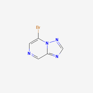 5-Bromo-[1,2,4]triazolo[1,5-a]pyrazine chemical structure (CAS 55478-78-9)