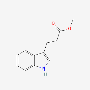 Methyl 3-(1H-indol-3-yl)propanoate chemical structure (CAS 5548-09-4)