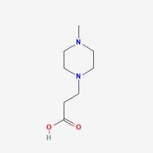 3-(4-Methyl-1-piperazinyl)propanoic Acid chemical structure (CAS 55480-45-0)