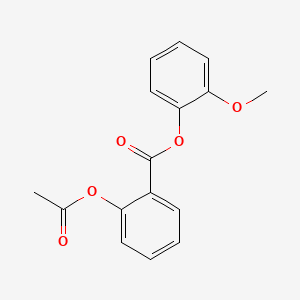 2-Methoxyphenyl 2-acetoxybenzoate chemical structure (CAS 55482-89-8)