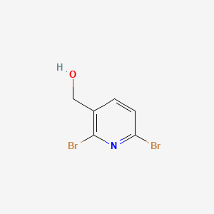 (2,6-Dibromopyridin-3-yl)methanol chemical structure (CAS 55483-88-0)