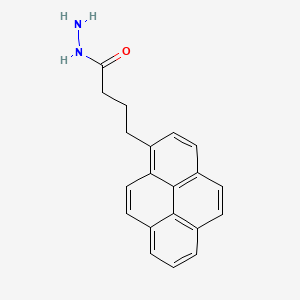 4-(Pyren-1-yl)butanehydrazide chemical structure (CAS 55486-13-0)