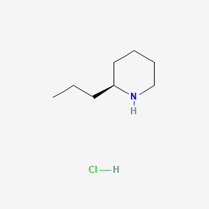 (S)-2-Propylpiperidine hydrochloride chemical structure (CAS 555-92-0)