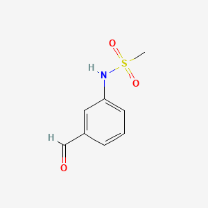 3-(Methylsulfonamido)benzaldehyde chemical structure (CAS 55512-05-5)