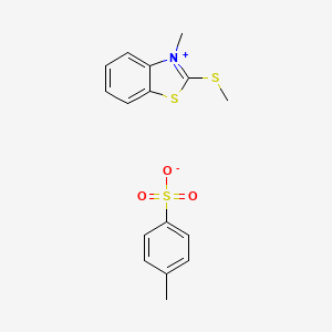 3-Methyl-2-(methylthio)benzo[d]thiazol-3-ium 4-methylbenzenesulfonate chemical structure (CAS 55514-14-2)