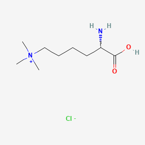 (S)-5-Amino-5-carboxy-N,N,N-trimethylpentan-1-aminium chloride chemical structure (CAS 55528-53-5)
