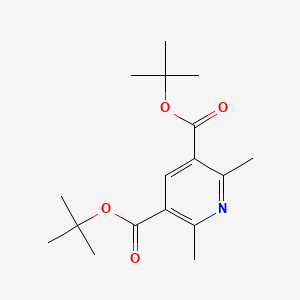 Di-tert-butyl 2,6-dimethylpyridine-3,5-dicarboxylate chemical structure (CAS 55536-75-9)