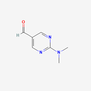 2-(Dimethylamino)pyrimidine-5-carbaldehyde chemical structure (CAS 55551-49-0)
