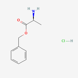 H-Ala-Obzl.HCl chemical structure (CAS 5557-83-5)