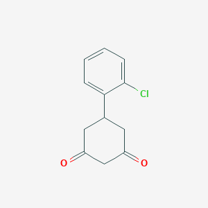 5-(2-Chlorophenyl)cyclohexane-1,3-dione chemical structure (CAS 55579-68-5)