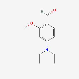 4-(Diethylamino)-2-methoxybenzaldehyde chemical structure (CAS 55586-68-0)