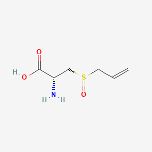 (R)-3-((S)-Allylsulfinyl)-2-aminopropanoic acid chemical structure (CAS 556-27-4)