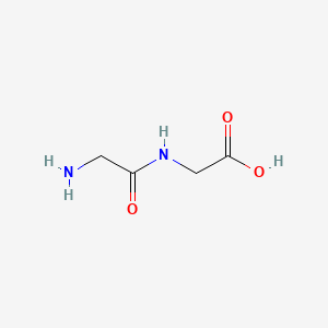 2-(2-Aminoacetamido)acetic acid chemical structure (CAS 556-50-3)