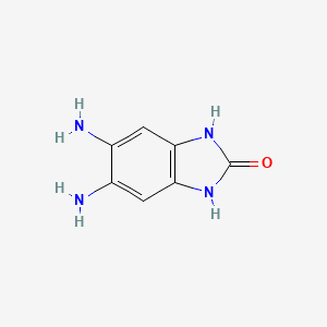 5,6-Diamino-1H-benzo[d]imidazol-2(3H)-one chemical structure (CAS 55621-49-3)
