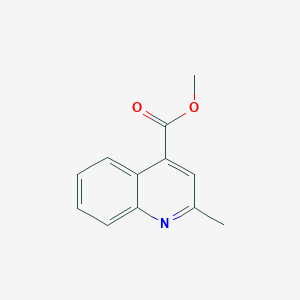 Methyl 2-methylquinoline-4-carboxylate chemical structure (CAS 55625-40-6)