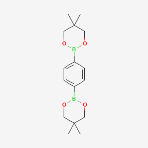 1,4-Bis(5,5-dimethyl-1,3,2-dioxaborinan-2-yl)benzene chemical structure (CAS 5565-36-6)