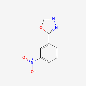 2-(3-Nitrophenyl)-1,3,4-oxadiazole chemical structure (CAS 5565-72-0)