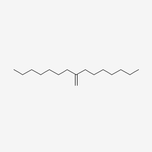 8-Methylenepentadecane chemical structure (CAS 55668-09-2)
