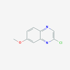 2-Chloro-7-methoxyquinoxaline chemical structure (CAS 55686-93-6)