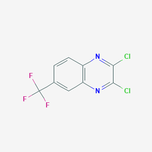 2,3-Dichloro-6-(trifluoromethyl)quinoxaline chemical structure (CAS 55686-95-8)