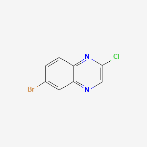 6-Bromo-2-chloroquinoxaline chemical structure (CAS 55687-02-0)